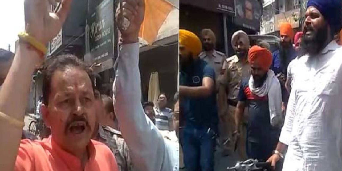 Stones Hurled, Swords Brandished During Anti-khalistan Procession 