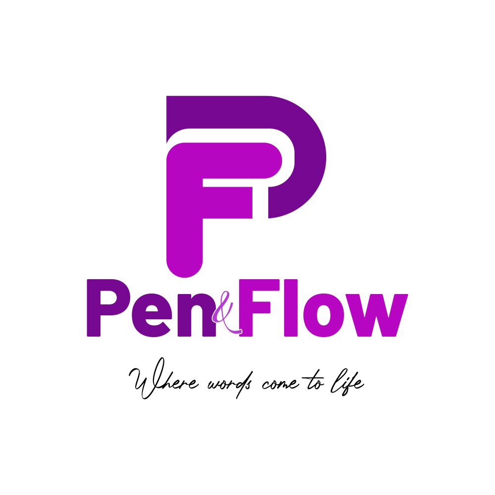 pen and flow logo by urmi zehra